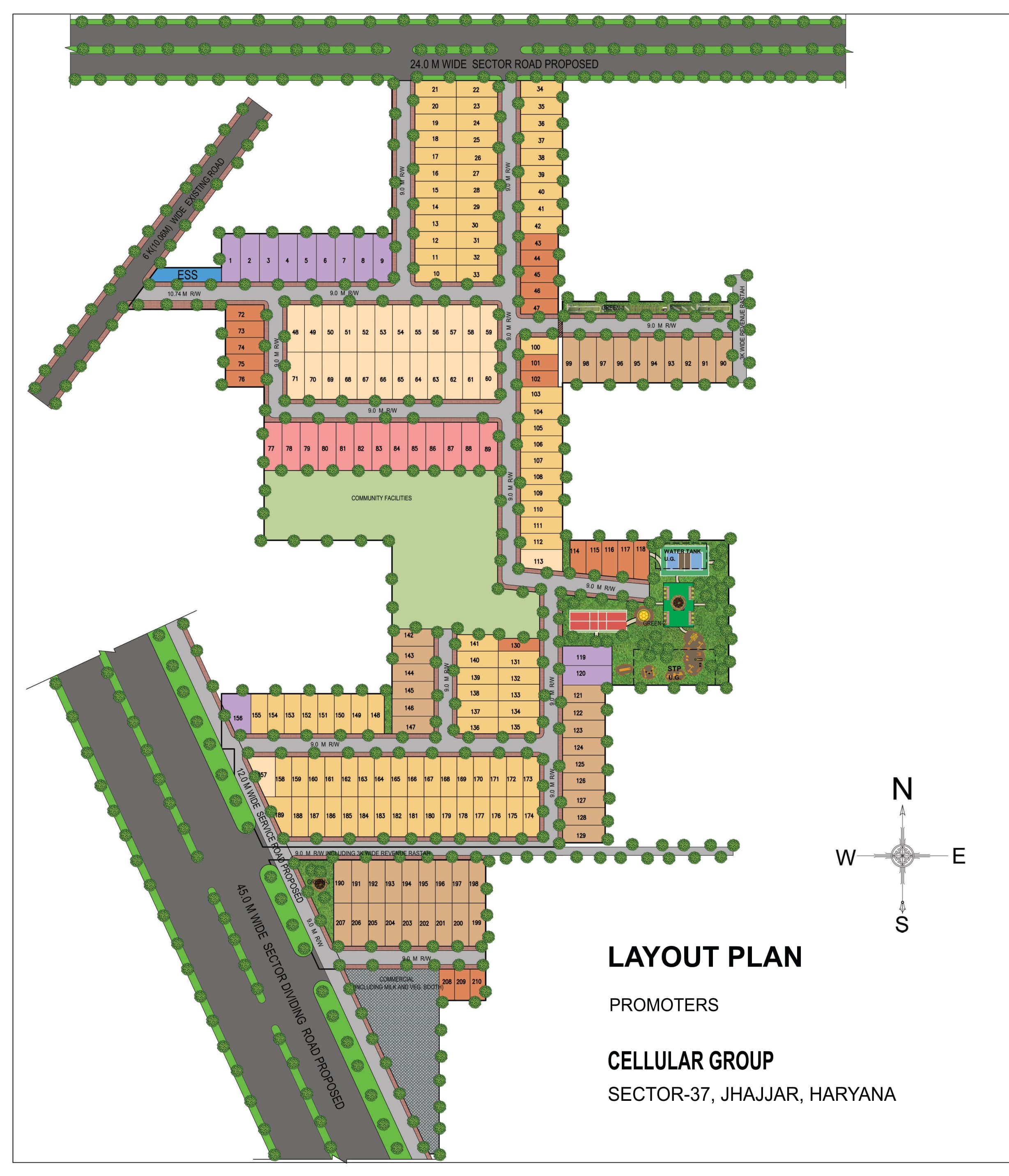 South City 2 supplied site layout plan