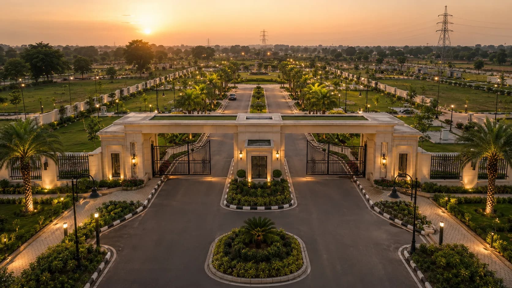 South City 1 — Community entrance