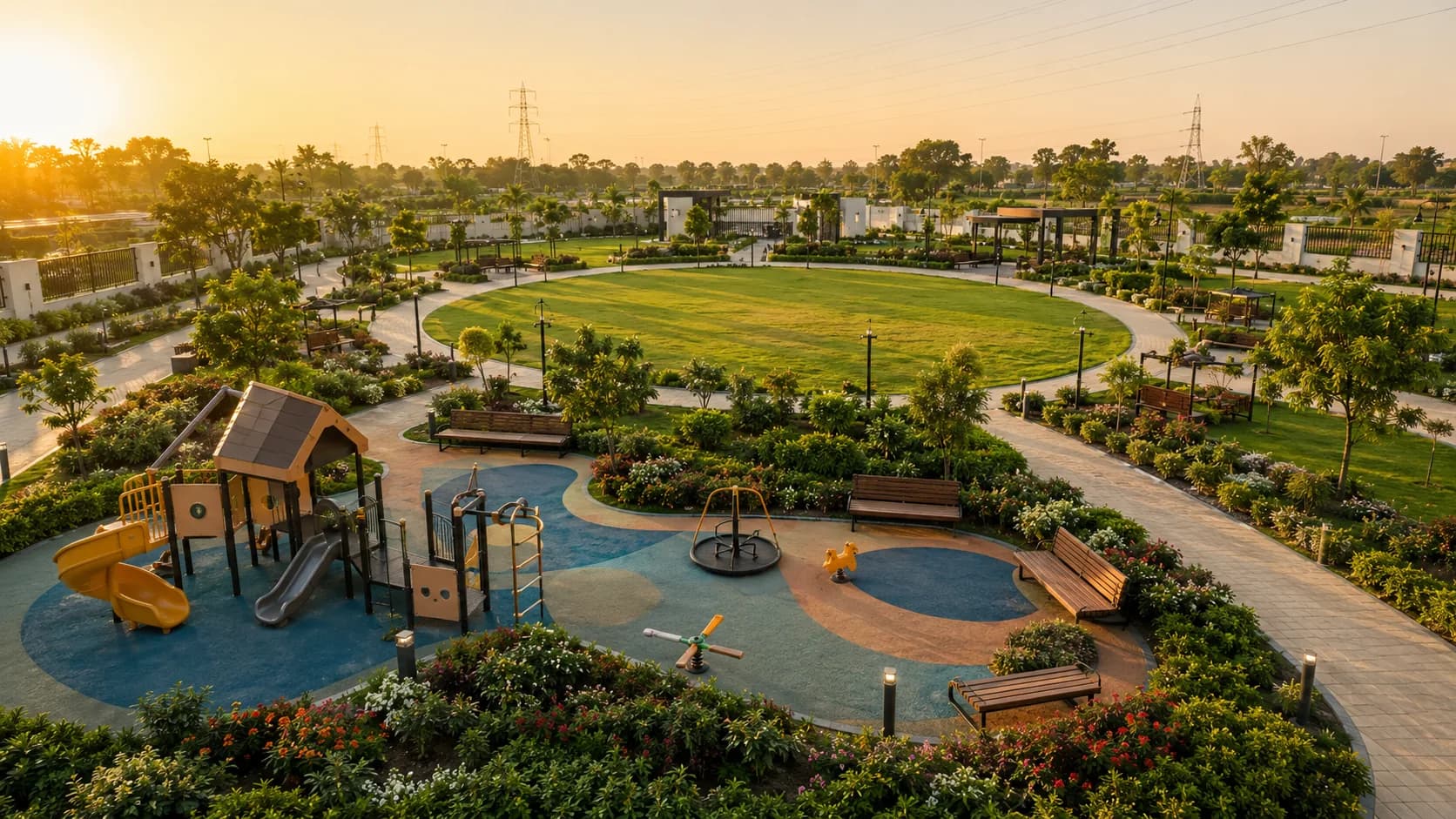 South City 1 — Park and play area