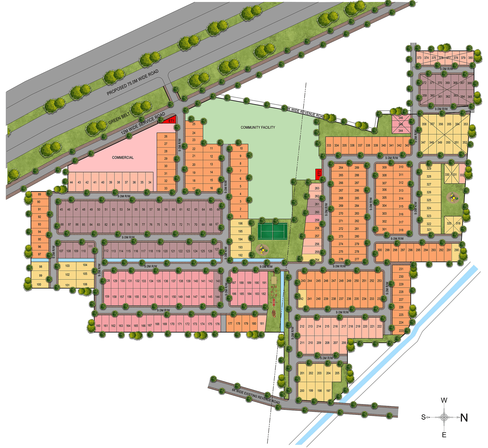 South City Greens site layout plan